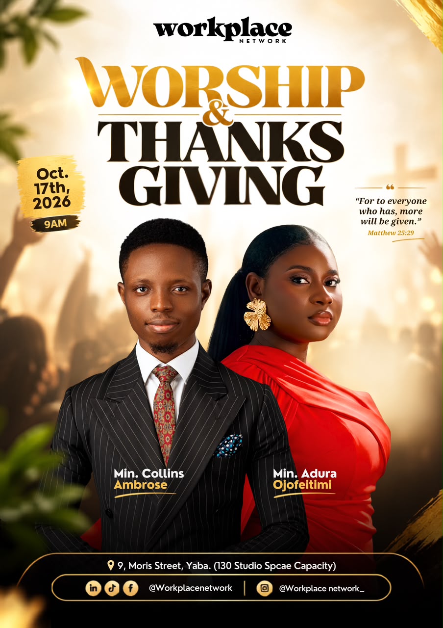 WORSHIP & THANKSGIVING flyer
